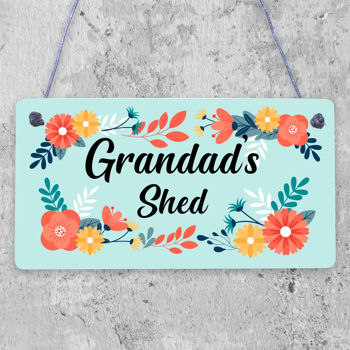 Grandad's Shed Man Cave Workshop Garden Tool Shed Hanging Plaque Home Gift Sign