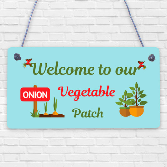 Vegetable Veggie Patch Welcome Garden Signs Allotment Garden Shed Plaques