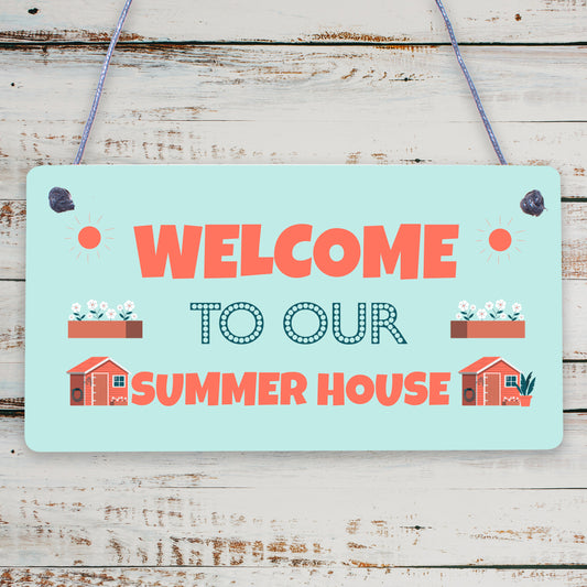 The Summer House Garden Sign Novelty Garden Shed Home Decor Gift For Garden