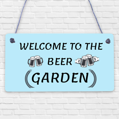 Beer Garden Bar Sign For Garden Pub Man Cave Shed Plaque Alcohol Friend Gift