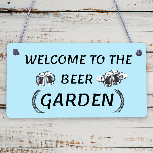 Beer Garden Bar Sign For Garden Pub Man Cave Shed Plaque Alcohol Friend Gift