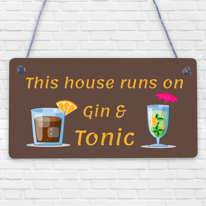 Gin Signs For Garden Shed SummerHouse Funny Alcohol Party Gift Wall Plaque Sign