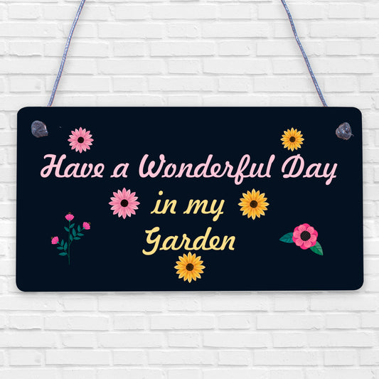 Wall Door Gate Garden Sign Hanging Garden Shed Summer House Plaque Friend Gift