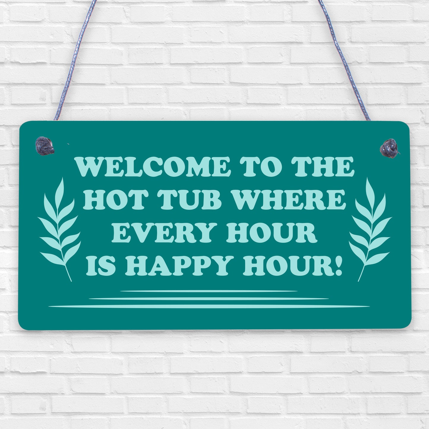 Novelty Hot Tub Sign Hanging Garden Sign Alcohol Sign Gift For Family New Home