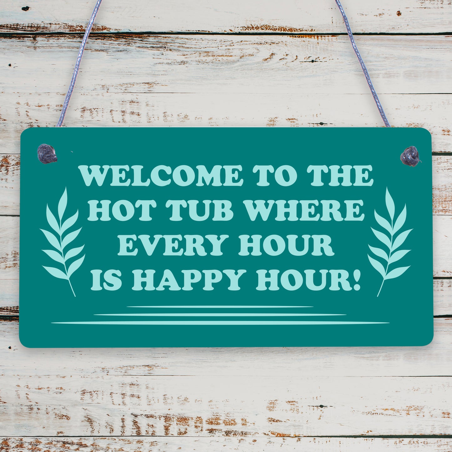 Novelty Hot Tub Sign Hanging Garden Sign Alcohol Sign Gift For Family New Home