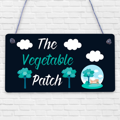 The Vegetable Patch Hanging Sign Garden Sign Summer House Plaque Shed Sign