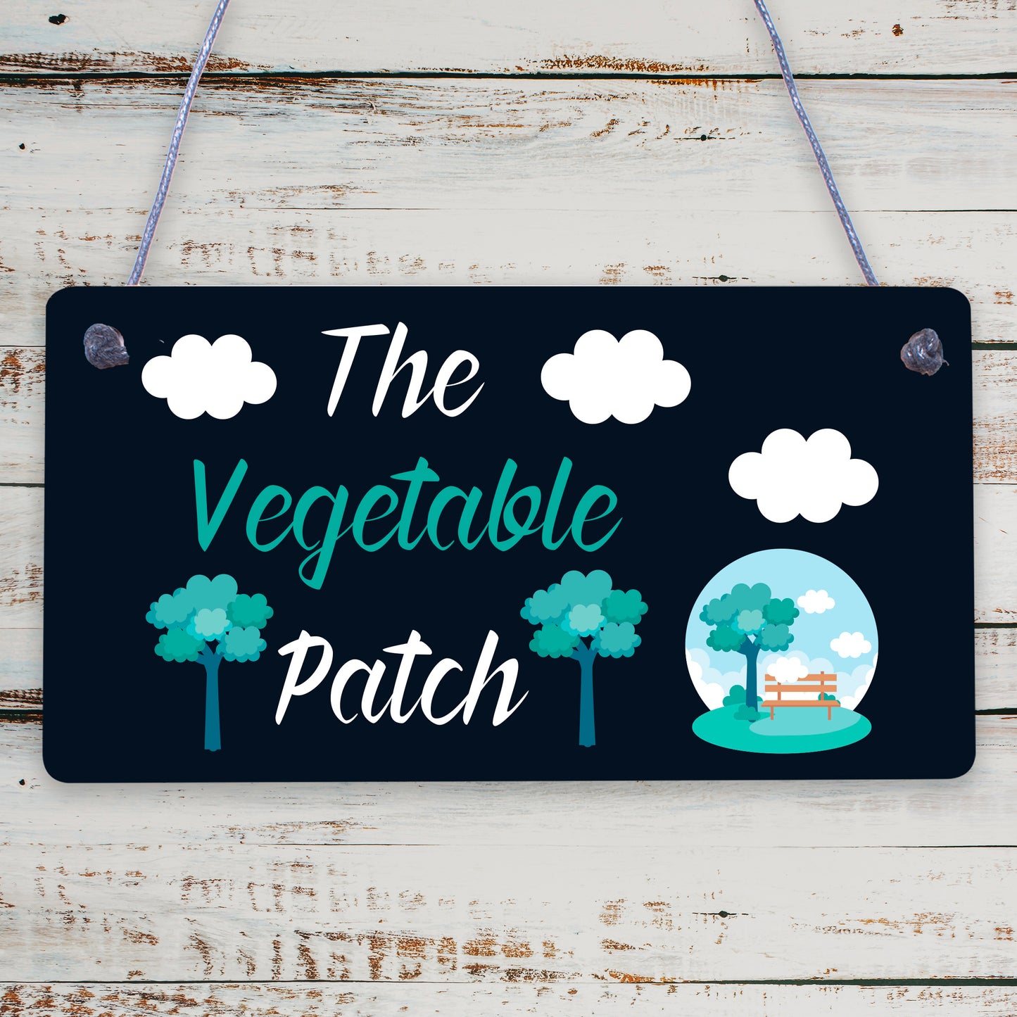 The Vegetable Patch Hanging Sign Garden Sign Summer House Plaque Shed Sign