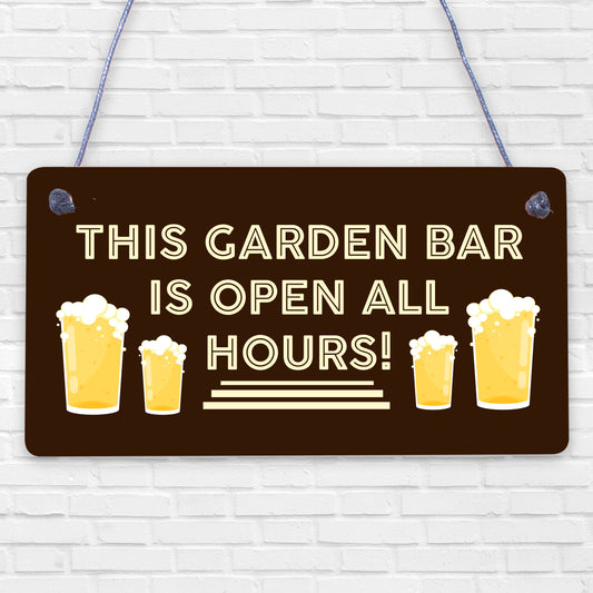 Novelty Home Bar Garden Summerhouse Shed Man Cave Sign Alcohol Home Gift