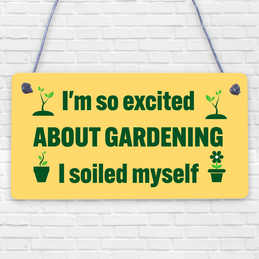 Funny Garden Sign Gift For Gardener Novelty Home Decor Sign Garden Shed Plaque