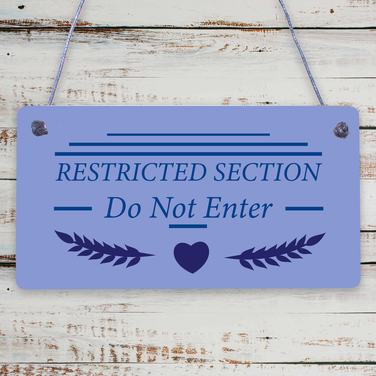 Restricted Section Do Not Enter Wizardry Hanging Plaque Magic Gift Sign