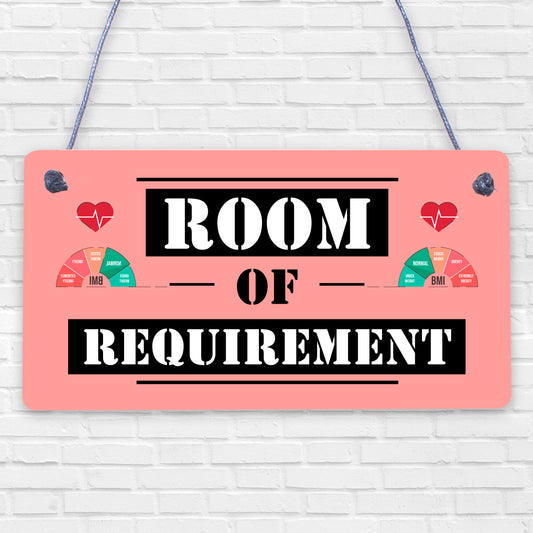 Room Of Requirement Wizardry Hanging Plaque Magic Gift Sign Bedroom Toilet