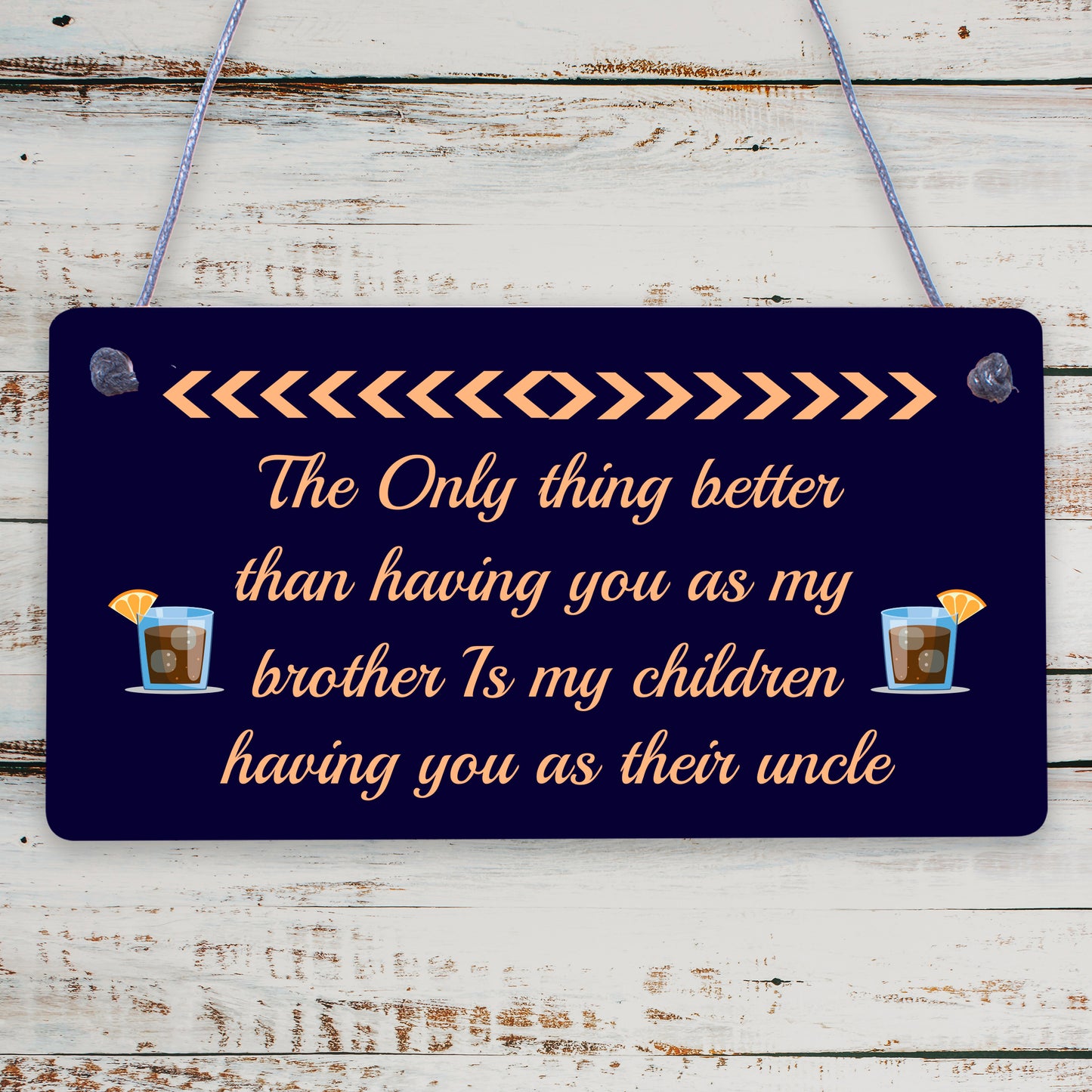 My Children Having You As Their Uncle Love Gift Wooden Plaque Sign Best Uncles