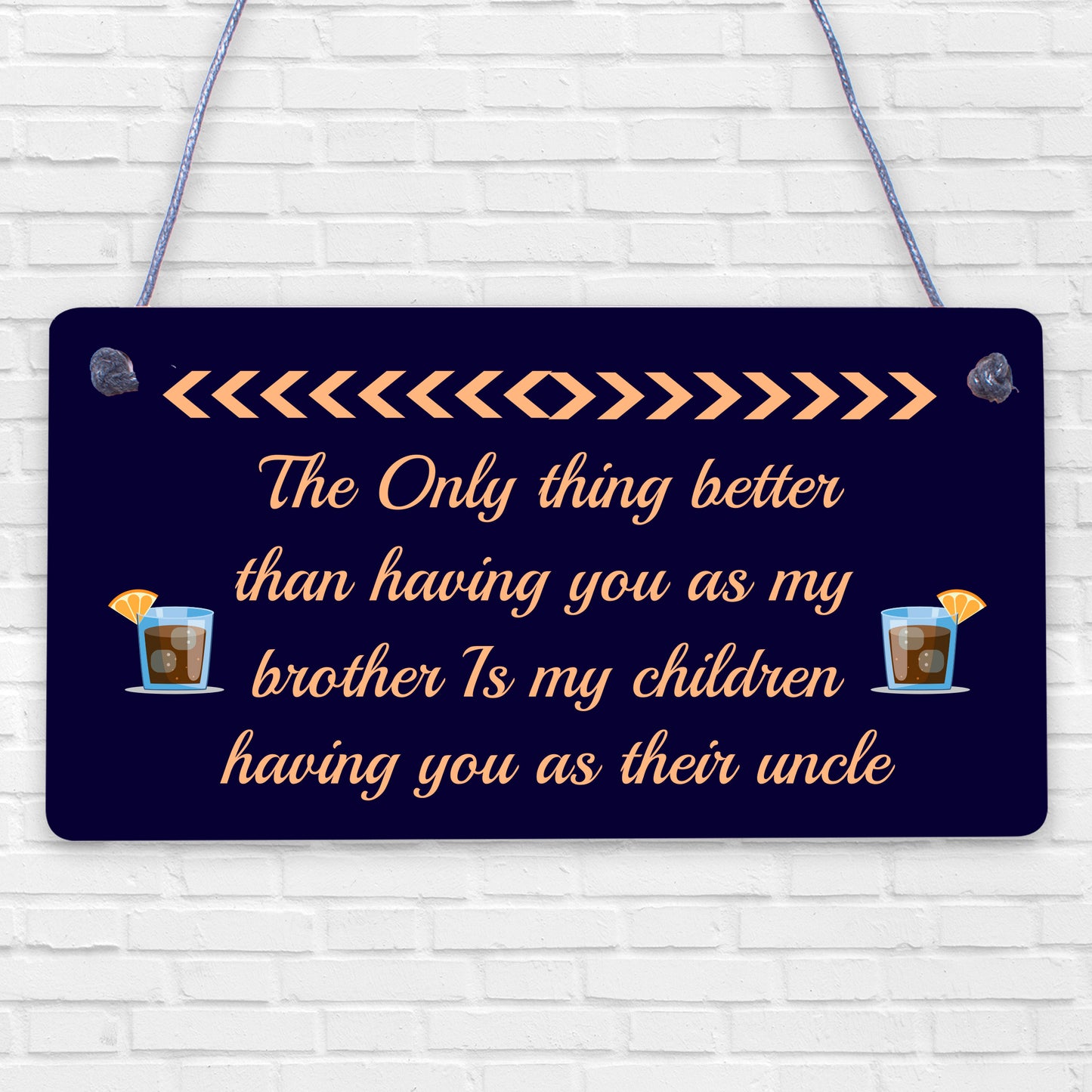 My Children Having You As Their Uncle Love Gift Wooden Plaque Sign Best Uncles