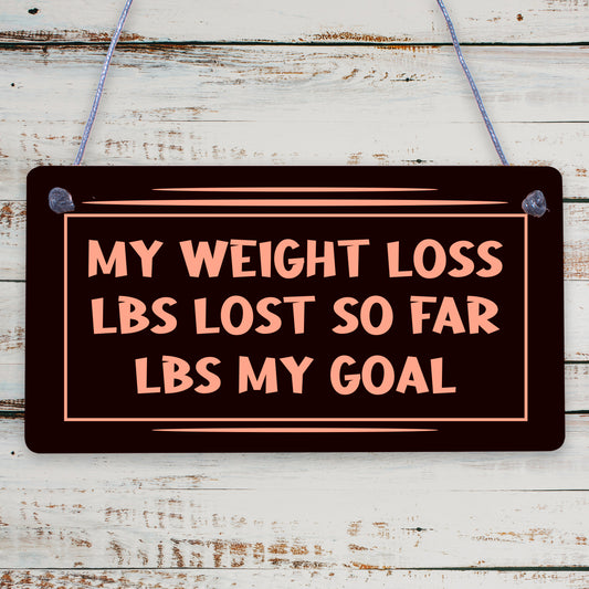 Weight Loss Countdown Chalkboard Sign Weight Watcher Slimming World Diet Plaque