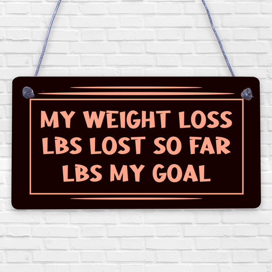 Weight Loss Countdown Chalkboard Sign Weight Watcher Slimming World Diet Plaque