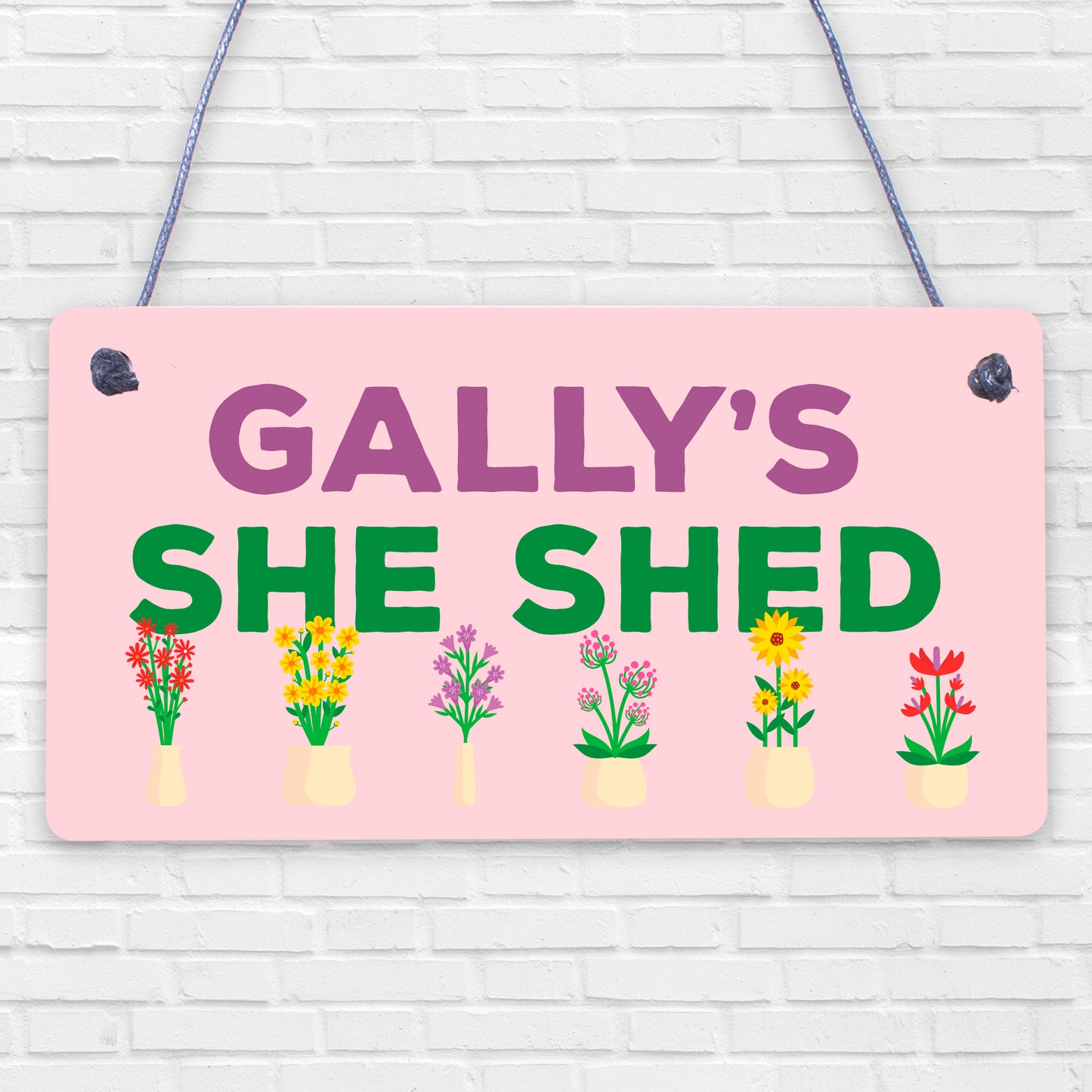 Personalised She Shed Sign Garden Summerhouse Plaque Alcohol Beer Garage Pub