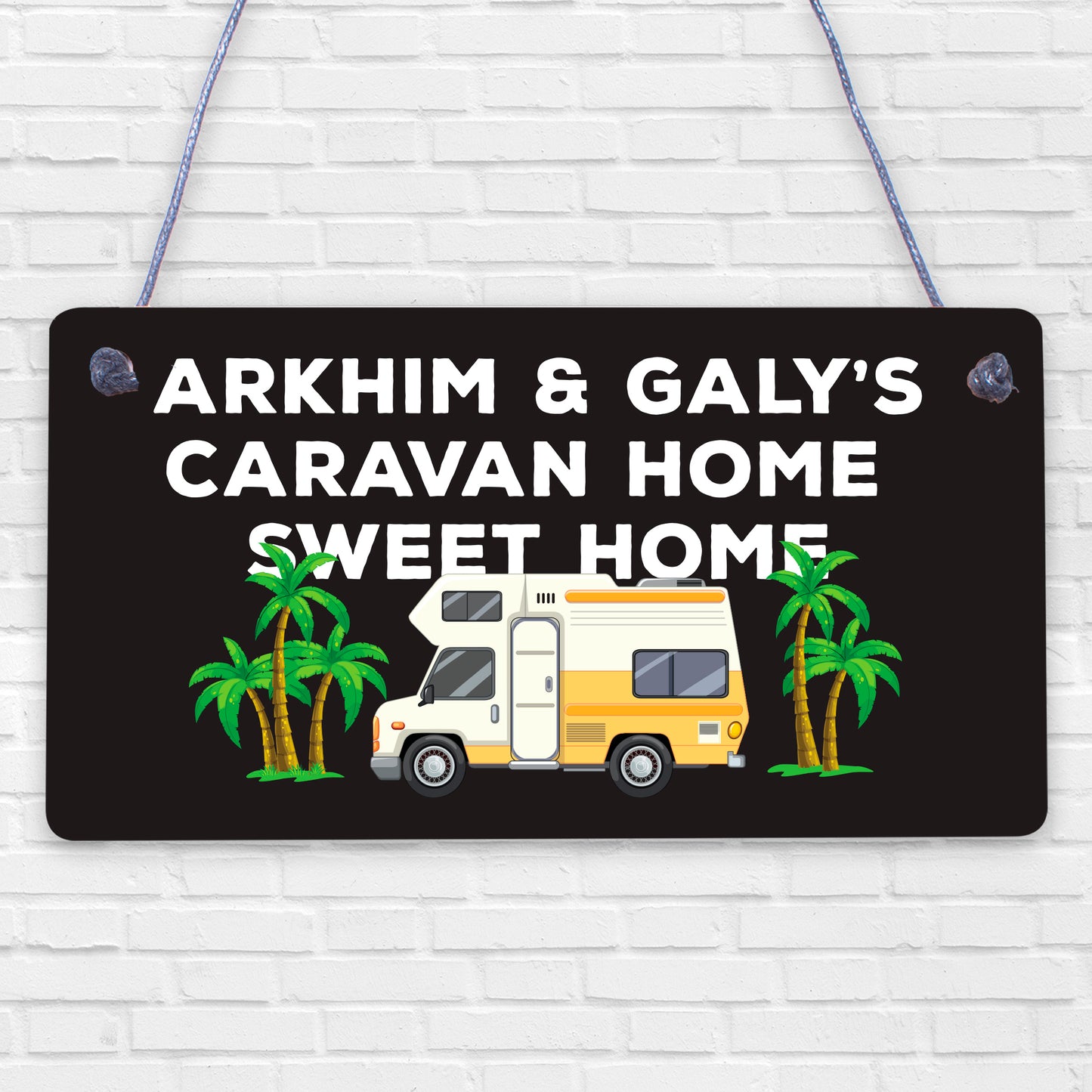 Hanging Sign For Caravan Personalised Home Decor Gift Caravan Lover Plaque