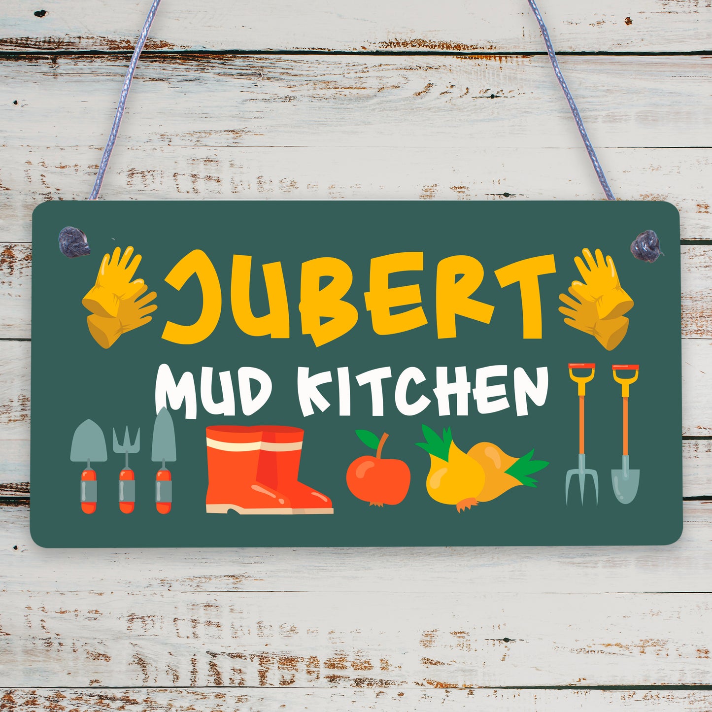 Personalised Colourful Mud Kitchen Sign For Garden Daughter Son Gift Home Gift