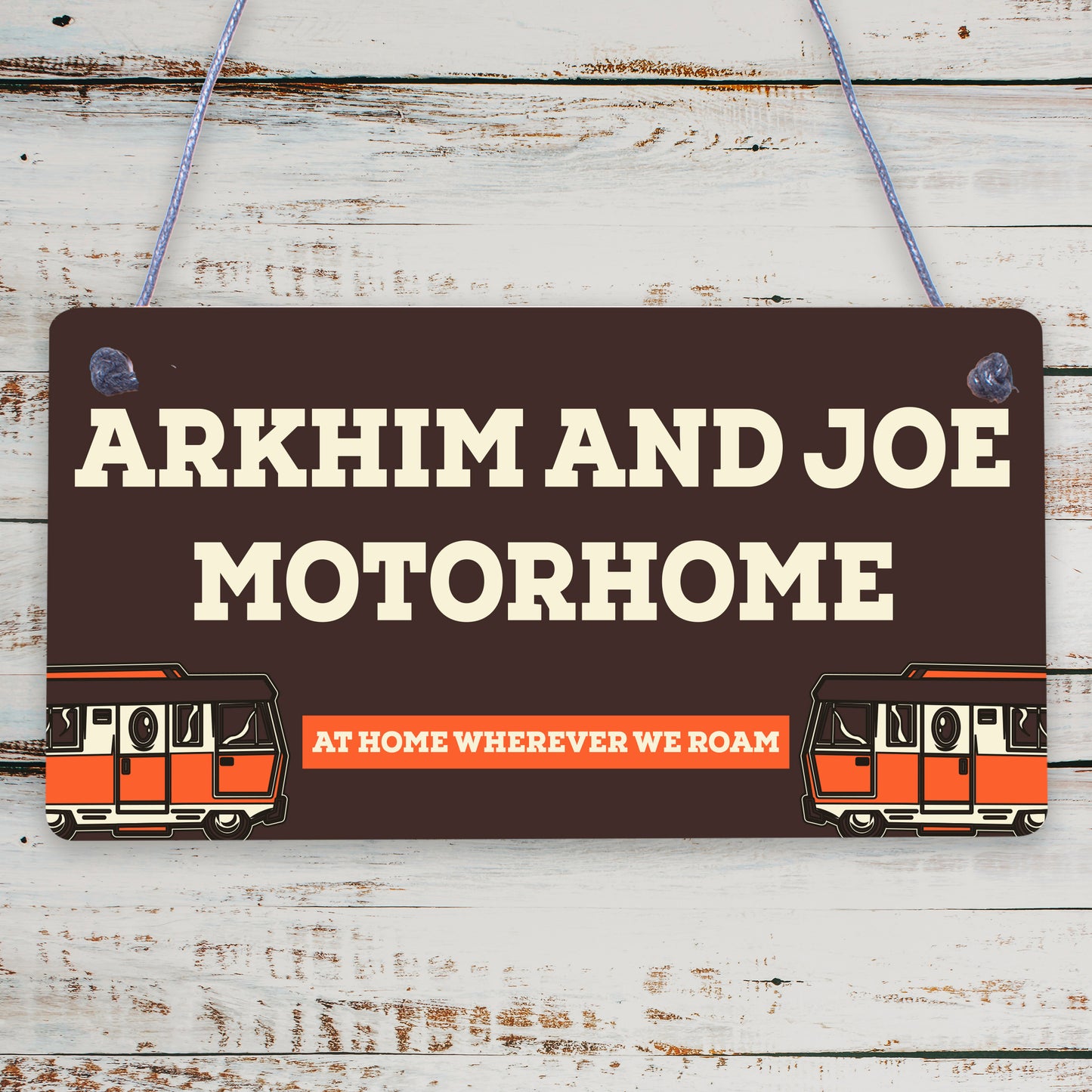 Personalised Motorhome Sign Motorhome Accessories Door Sign Friendship Gift