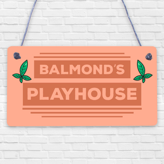 Playhouse Sign Personalised Garden Den Playroom Door Sign ANY words Gift