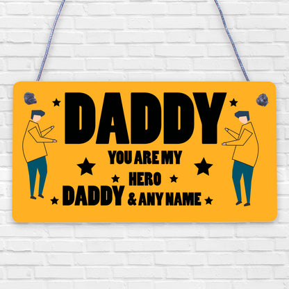 PERSONALISED Dad And Daughter Son Plaque Birthday Christmas Gift For Him