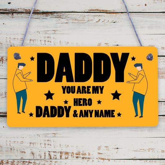 PERSONALISED Dad And Daughter Son Plaque Birthday Christmas Gift For Him