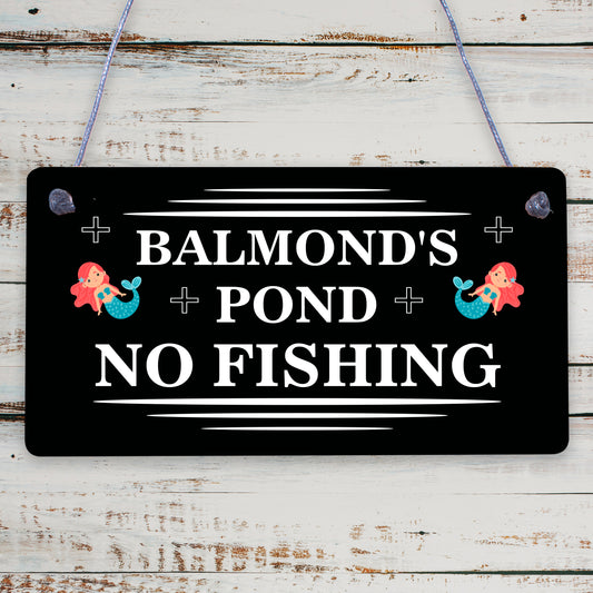 Personalised POND Sign Garden Summerhouse Shed Sign Home Decor Gift