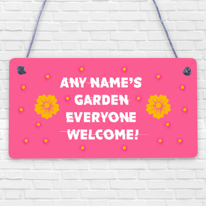 PERSONALISED Garden Sign Summer House Sign Gifts For Women Mum Nan Sister Auntie