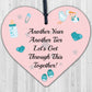 Funny Lockdown Gift Decor Wood Heart Sign Insipirational Gifts For Friend Family