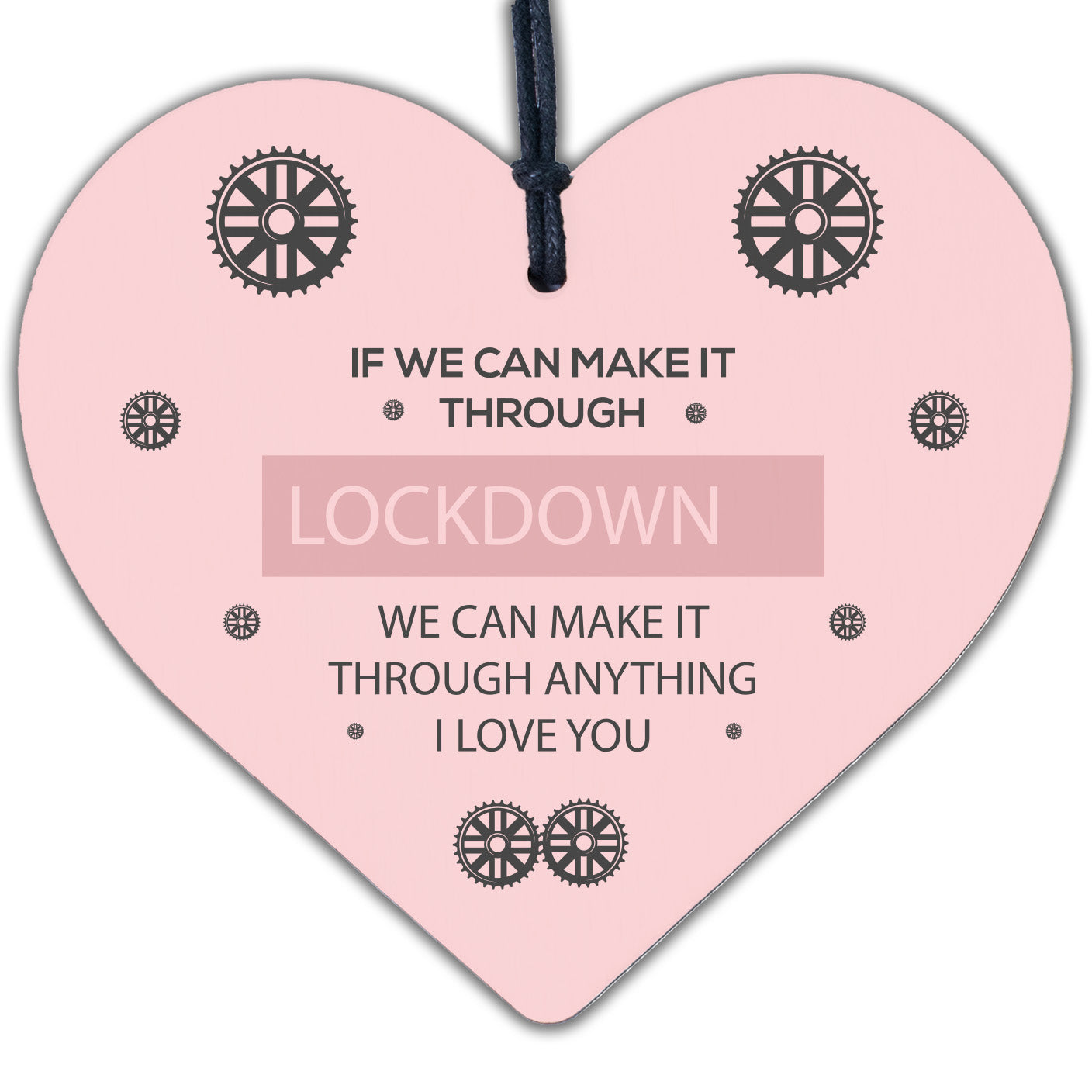 Funny Post Lockdown Anniversary Gifts Wooden Heart Gift For Boyfriend Husband