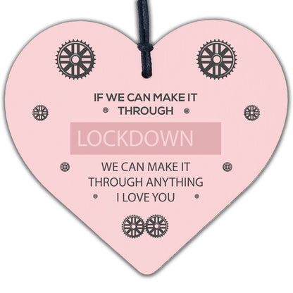 Funny Post Lockdown Anniversary Gifts Wooden Heart Gift For Boyfriend Husband