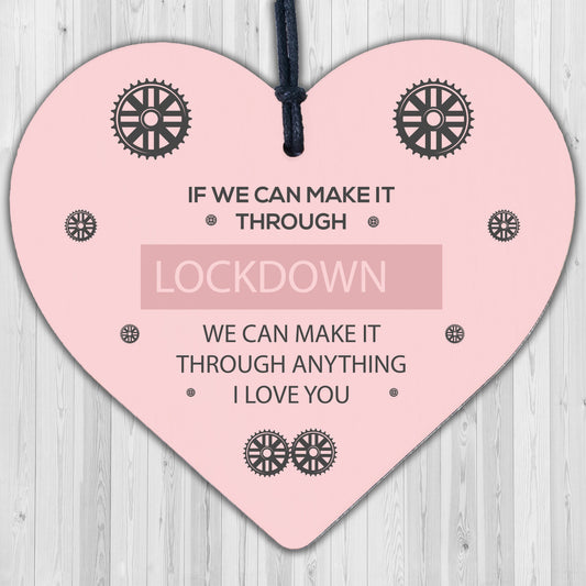 Funny Post Lockdown Anniversary Gifts Wooden Heart Gift For Boyfriend Husband