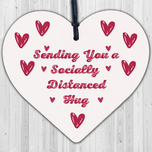 Socially Distanced Lockdown Heart Best Friend Birthday Christmas Quarantine Gift