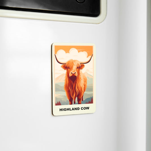 Charming Souvenir Magnets - Celebrate England Memories - Highland Cow